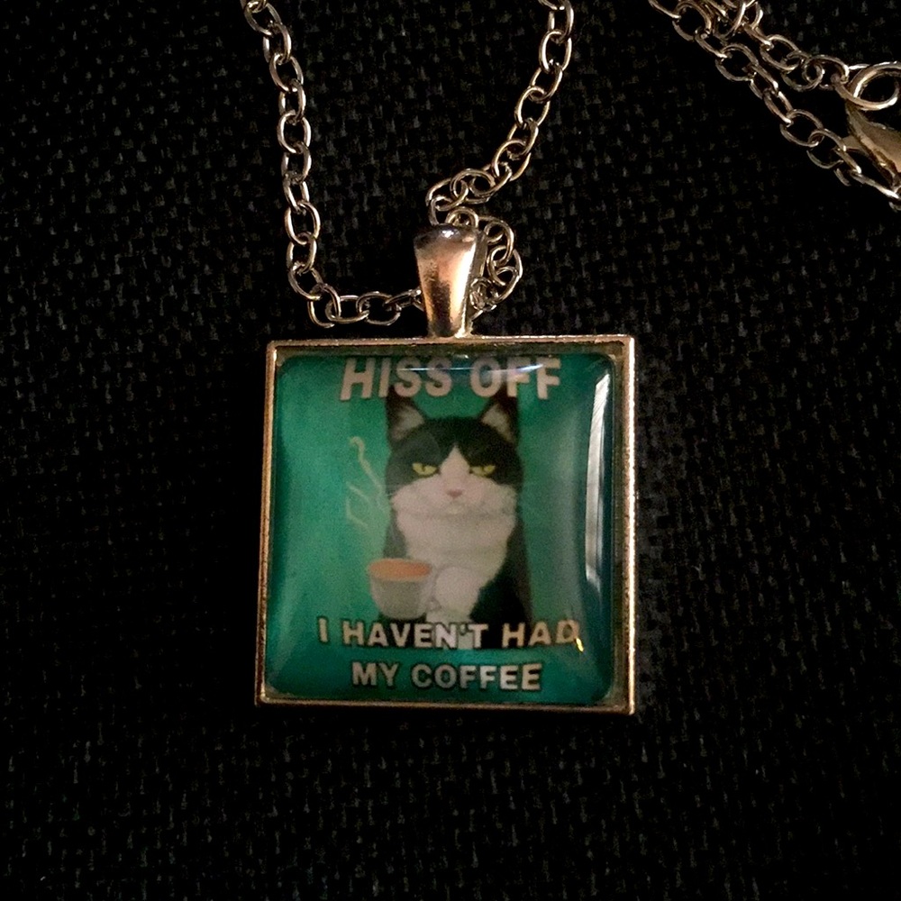 Coffee & Cat Necklace